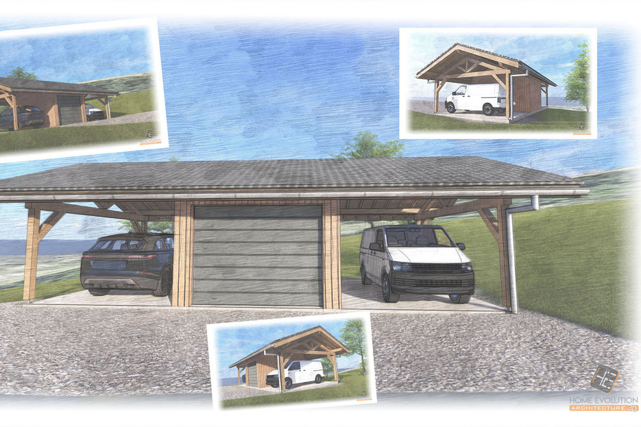 Abri de voiture 3 places